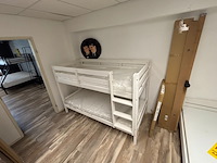 Stapelbed inclusief matrassen 90x200cm, wit - afbeelding 3 van  4