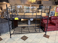 Stapelbed, zwart metaal - afbeelding 2 van  4