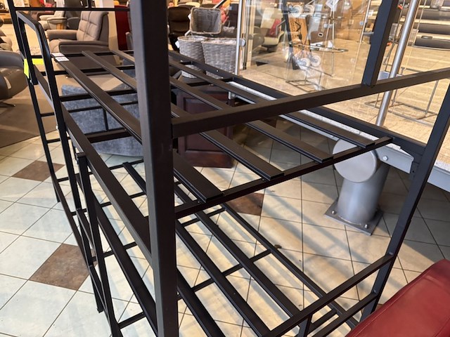 Stapelbed, zwart metaal - afbeelding 2 van  4