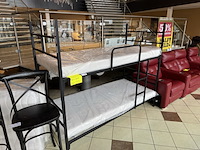 Stapelbed, zwart metaal - afbeelding 1 van  1