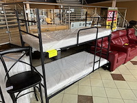 Stapelbed, zwart metaal - afbeelding 1 van  1