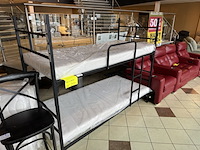 Stapelbed, zwart metaal - afbeelding 1 van  1