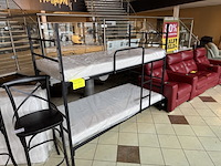 Stapelbed, zwart metaal - afbeelding 1 van  1