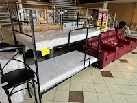 Stapelbed, zwart metaal - afbeelding 1 van  1