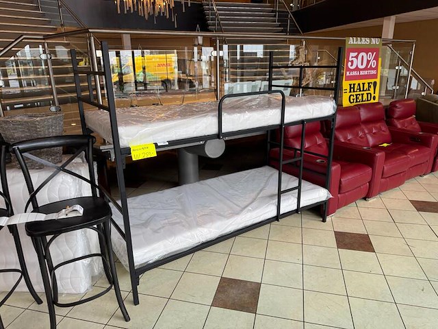 Stapelbed, zwart - afbeelding 1 van  1