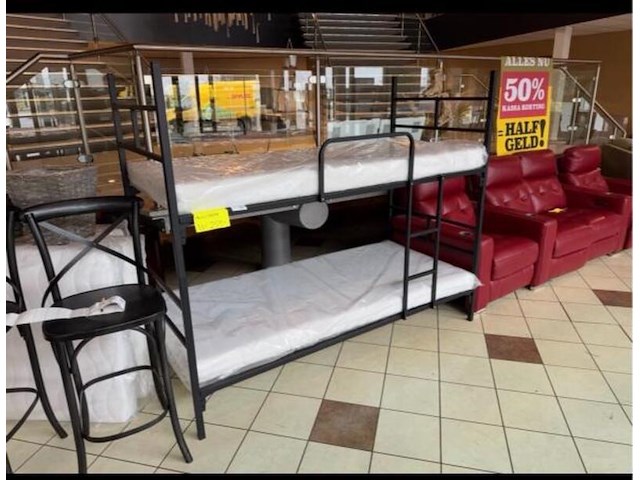 Stapelbed, zwart - afbeelding 1 van  1