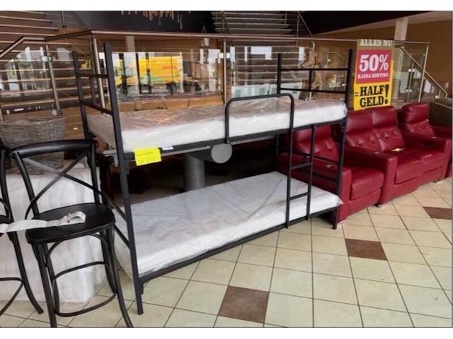 Stapelbed, zwart - afbeelding 1 van  1