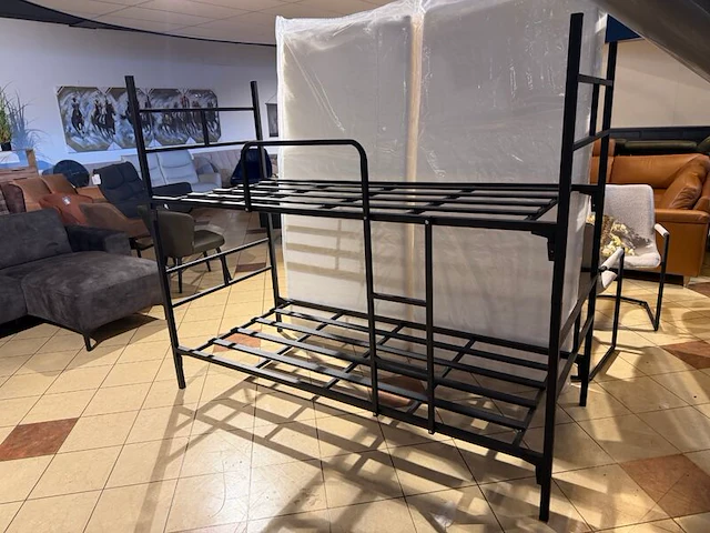 Stapelbed, zwart - afbeelding 1 van  5