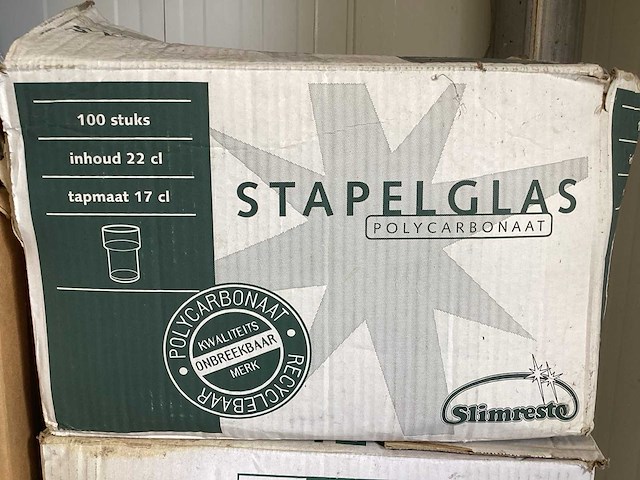 Stapelglazen kunststof (700x) - afbeelding 3 van  4
