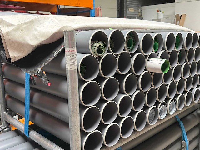 Stapeljuk met pvc opslag kokers (2x) - afbeelding 3 van  3