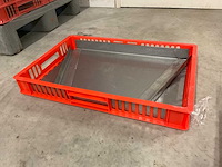 Stapelkrat met rvs plaat (80x) - afbeelding 1 van  9