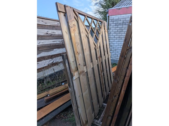 Stapelrek met 10x tuinscherm - afbeelding 2 van  31