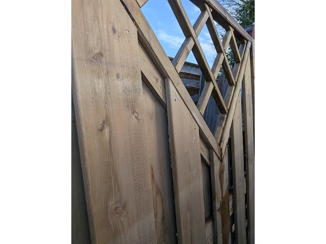 Stapelrek met 10x tuinscherm - afbeelding 3 van  31