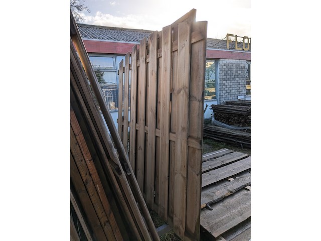 Stapelrek met 10x tuinscherm - afbeelding 15 van  31