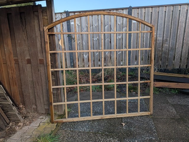 Stapelrek met 10x tuinscherm - afbeelding 30 van  31