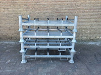 Stapelrek verzinkt voor panelen/hekwerk (4x) - afbeelding 1 van  7