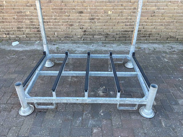 Stapelrek verzinkt voor panelen/hekwerk (4x) - afbeelding 7 van  7