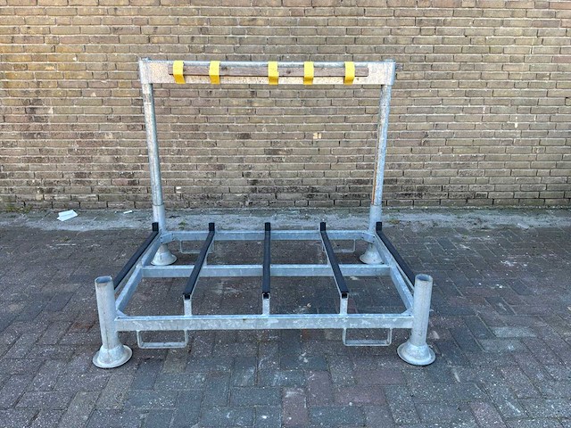 Stapelrek verzinkt voor panelen/hekwerk (4x) - afbeelding 4 van  7