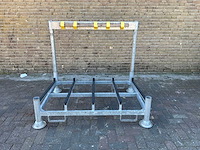 Stapelrek verzinkt voor panelen/hekwerk (4x) - afbeelding 4 van  7