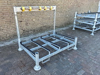 Stapelrek verzinkt voor panelen/hekwerk (4x) - afbeelding 6 van  7