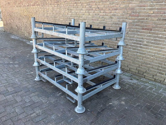 Stapelrek verzinkt voor panelen/hekwerk (4x) - afbeelding 2 van  7