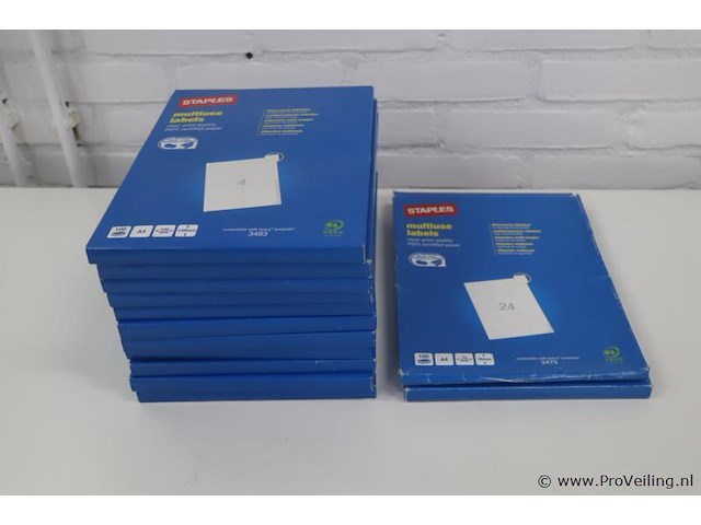 Staples etiketten - afbeelding 1 van  9