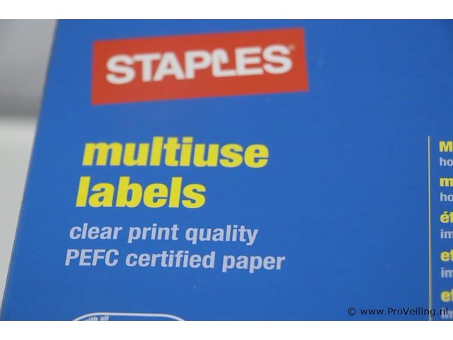 Staples etiketten - afbeelding 3 van  9