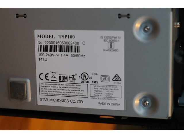 Star bonnenprinter model tsp100 - afbeelding 3 van  4