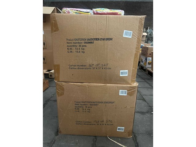 Star bright katoenen vaatdoek 34x34 cm (1440x) - afbeelding 2 van  3