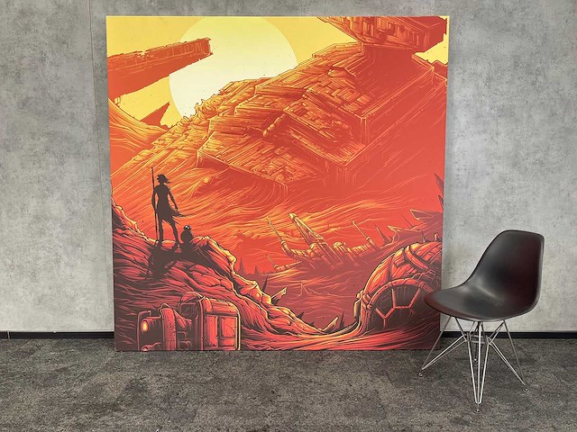 Star wars - canvas op doek 200x200 - afbeelding 1 van  6