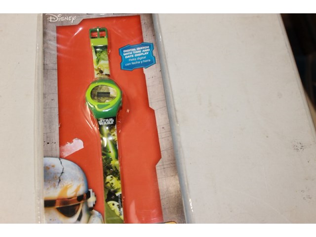 Star wars horloge groen 2x in krat d - afbeelding 5 van  5