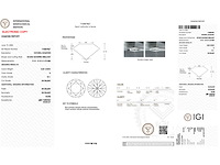 Starcut briljant geslepen diamant 0.52 carat natuurlijke diamant gecertificeerd - afbeelding 3 van  3