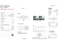 Starcut briljant geslepen diamant 0.71 carat natuurlijke diamant gecertificeerd - afbeelding 3 van  5