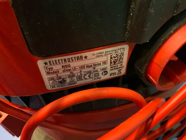 Starmix u-clean ld - nsg elektrostar industriële stofzuiger - afbeelding 6 van  6
