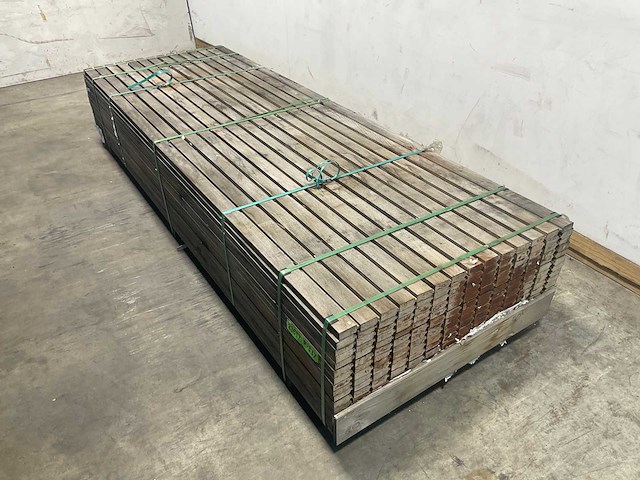 Startblokhutprofiel hardhout 300x6,5x2,7 cm (100x) - afbeelding 1 van  8