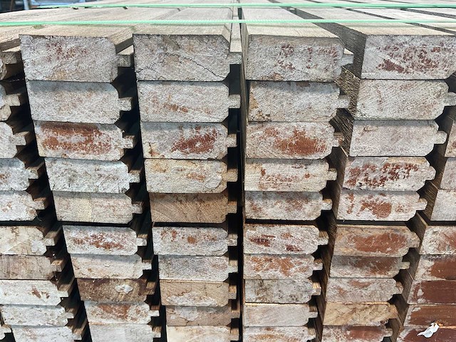 Startblokhutprofiel hardhout 300x6,5x2,7 cm (100x) - afbeelding 6 van  8