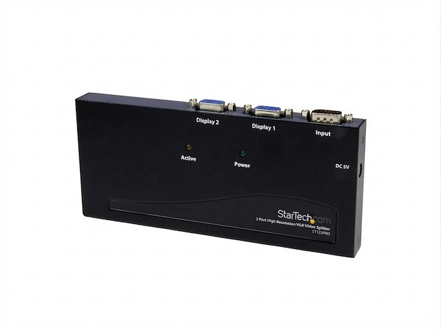 Startech 2 port hr vga video splitter 1 - st122proeu - afbeelding 1 van  4