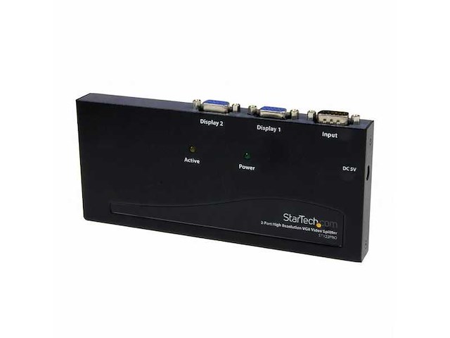 Startech 2 port hr vga video splitter 1 - st122proeu - afbeelding 1 van  4