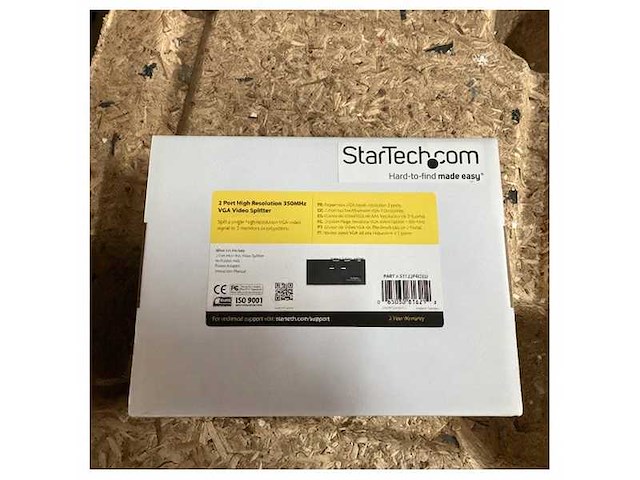 Startech 2 port hr vga video splitter 1 - st122proeu - afbeelding 3 van  4