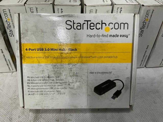 Startech 4 - poort 3.0 mini hub usb (10x) - afbeelding 7 van  8