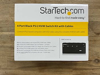 Startech 4 port black ps/2 kvm switch kit with cables - afbeelding 1 van  3