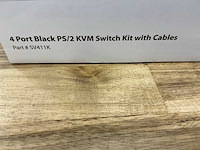 Startech 4 port black ps/2 kvm switch kit with cables - afbeelding 3 van  3