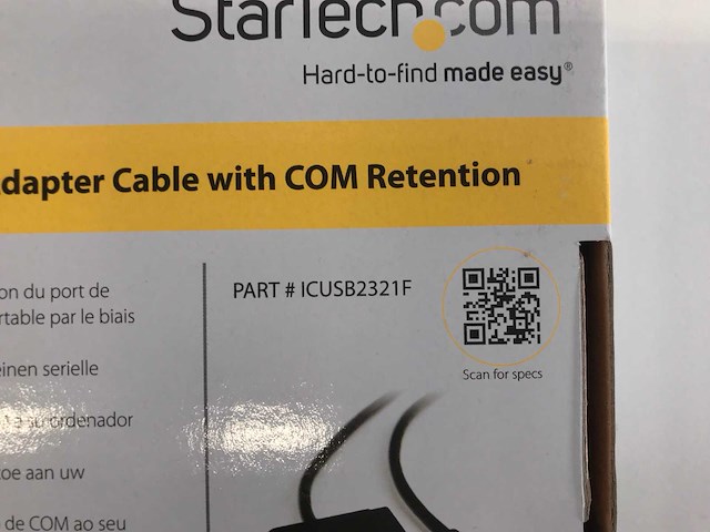 Startech (icusb2321f) 1,8m 1-port ftdi usb to rs232 adapter cables (new) (22x) - afbeelding 8 van  8
