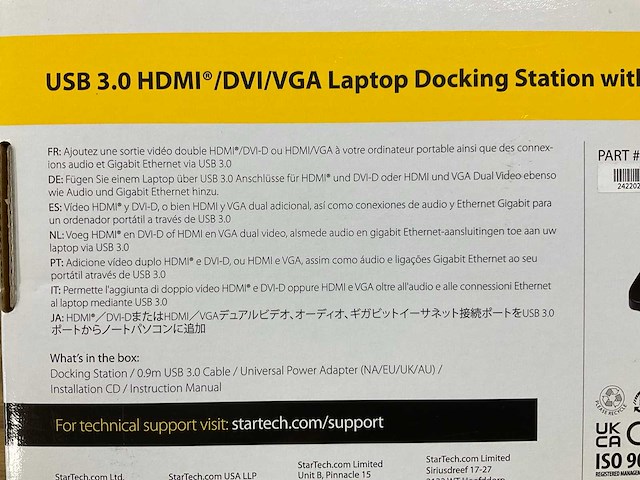 Startech laptop dockingstation - afbeelding 2 van  2