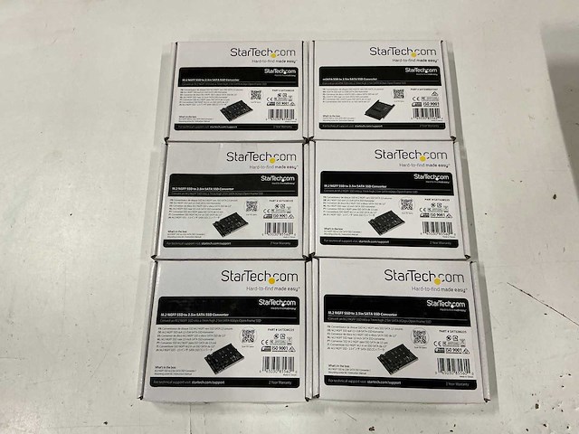 Startech m.2 ngff ssd to 2.5in sata ssd converter (6x) - afbeelding 1 van  2