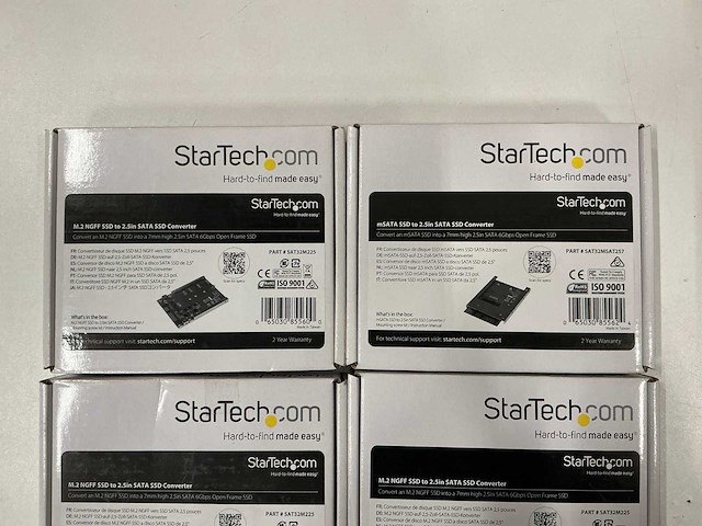 Startech m.2 ngff ssd to 2.5in sata ssd converter (6x) - afbeelding 2 van  2