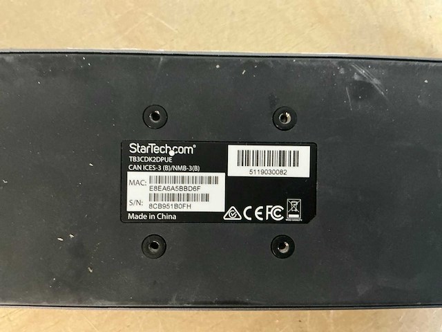 Startech tb3cdk2dpue docking station - afbeelding 2 van  3