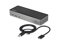 Startech usbc usba hybride triple monitor dock dp hdmi - afbeelding 1 van  4