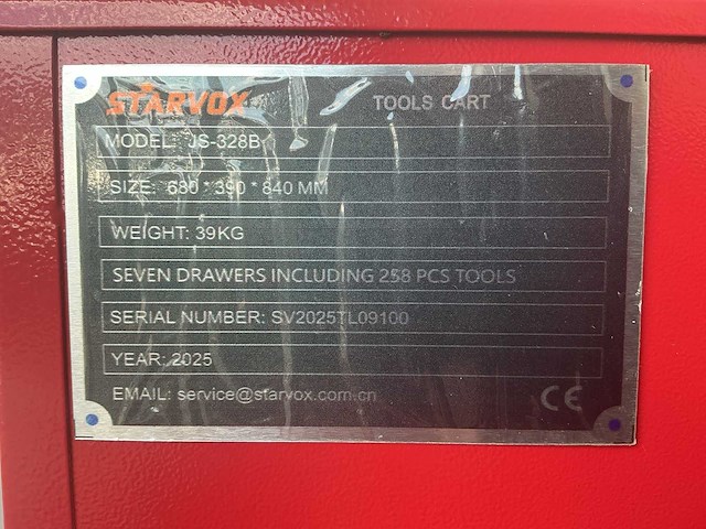 Starvox js-328b gereedschapskist (ongebruikt) - afbeelding 5 van  13