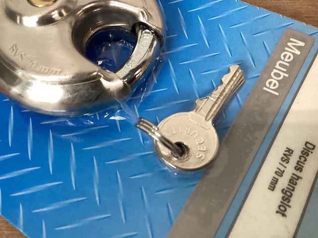 Starx discus hangslot rvs 70mm (32x) - afbeelding 3 van  4